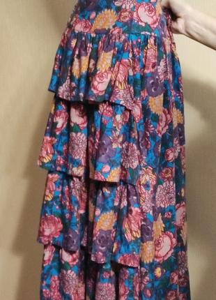 Винтажная пышная  макси-юбка  от  laura ashley.4 фото