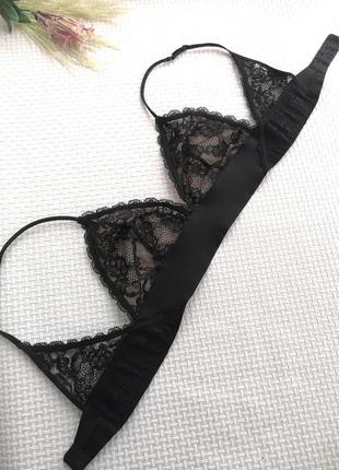 Сетевой бюстгальтер бралетт без косточек h&amp;m 75в