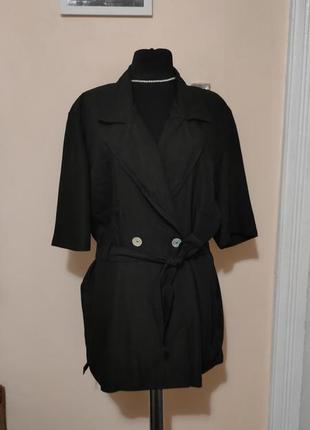 Піджак жакет на короткий рукав стильний тренд2 фото