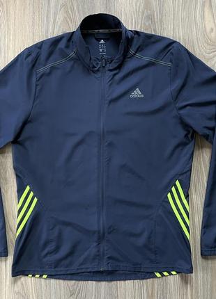 Мужская спортивная беговая кофта олимпийка adidas running2 фото