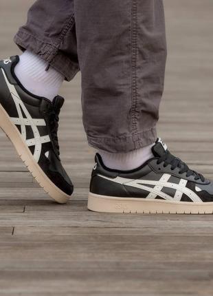 Кросівки asics black beige