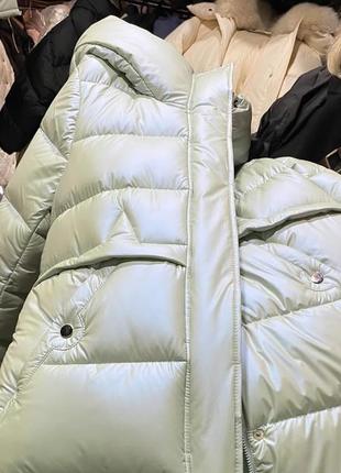 Зимняя удлиненная куртка пуховик оверсайз2 фото