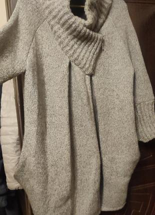 Вязаное пальто2 фото