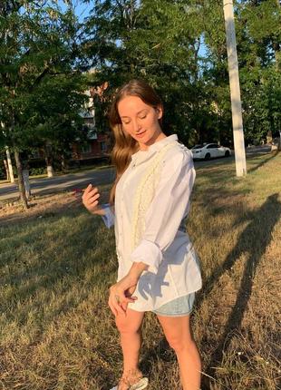 Рубашка в стиле печворк