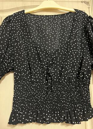 Блуза в горошек shein 3xl5 фото