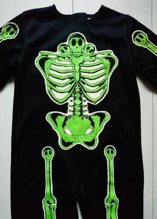Карнавальний костюм скелет на хеллоуїн halloween4 фото