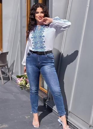 Стильные джинсы батальной серии2 фото
