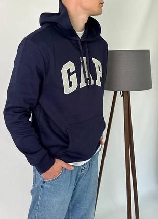 Gap logo fleece hoodie «tapestry navy»