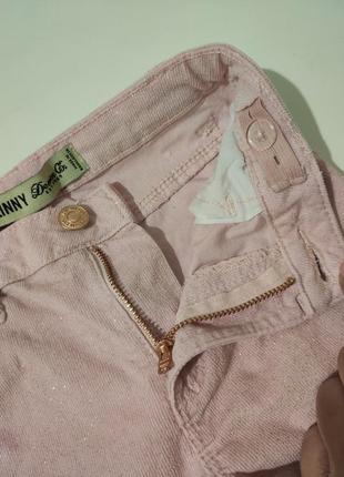 Вельветовые джинсы с блестками1 фото