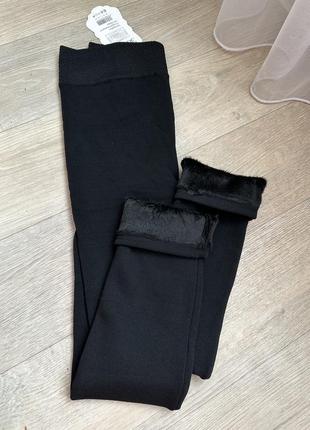 Лосины теплые на флисе на меху зимние лосины