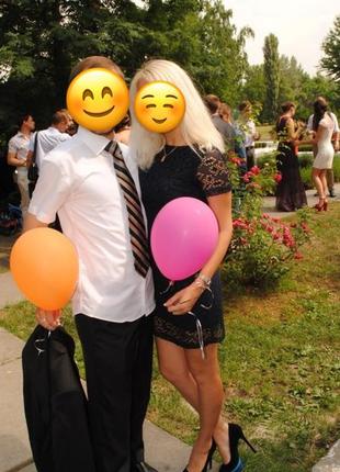 Гіпюрова сукня.  темно синій колір.