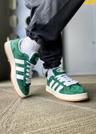 Кроссовки adidas campus 00s "dark green"8 фото