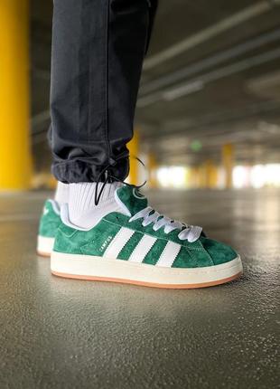 Кроссовки adidas campus 00s "dark green"7 фото