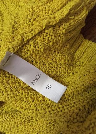 Лимонна жовта крутая кофта вязаная джемпер свитер без рукавов кофтинка6 фото