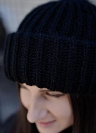 Зимова шапка without pikul black4 фото