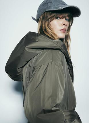Утеплене пальто zara4 фото