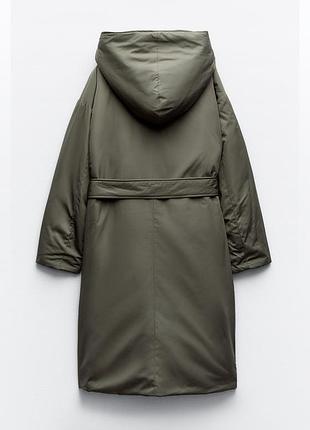 Утеплене пальто zara7 фото