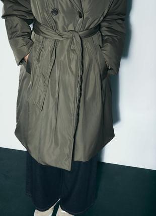 Утеплене пальто zara9 фото