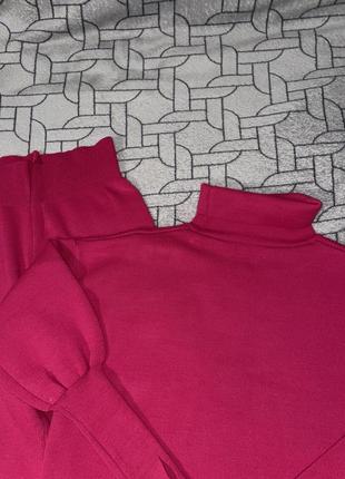 Шикарный костюм кофта+брюки малиновий , розовий 💗4 фото