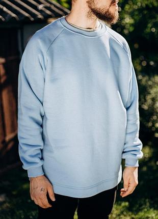 Світшот south basic fleece blue oversize 2