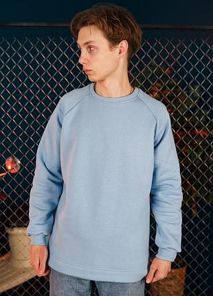 Світшот south basic fleece blue oversize 3