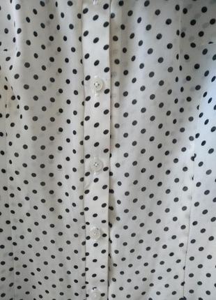 Блуза з шовку горошок бант лімітована колекція весна літо3 фото