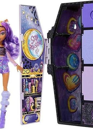 Лялька монстер хай клодін вульф шафа з секретами monster high skulltimate secrets fearidescent series clawdeen wolf mattel