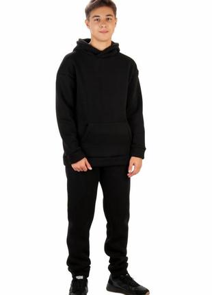 Спортивний костюм для хлопчика - підлітка 💙 теплий спортивний костюм для хлопчика - підлітка з начосом2 фото