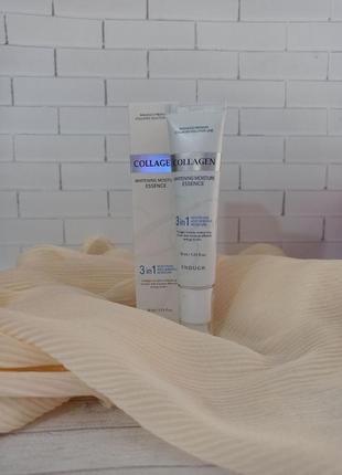 Освітлюючий зволожуючий крем для шкіри навколо очей enough collagen 3 in 1 whitening moisture eye cream 3 колагеном