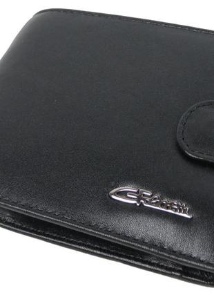 Чоловіче шкіряне портмоне зі знімним картхолдером giorgio ferretti чорний