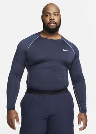 Термобілизна чоловіча nike pro dri fit longsleeve (арт.  dd1990-451)5 фото