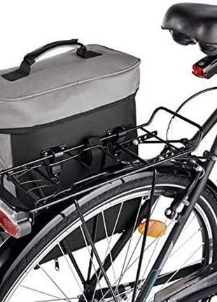 Велосумка з дощовиком 17 l crivit pannier bag ian374191 чорна3 фото