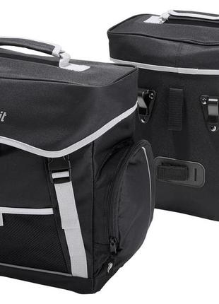 Велосумка crivit pannier bag черная на 17л