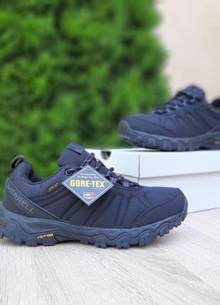 Зимние мужские кроссовки merrell moab gore-tex black термо3 фото