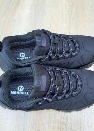 Зимние мужские кроссовки merrell moab gore-tex black термо4 фото