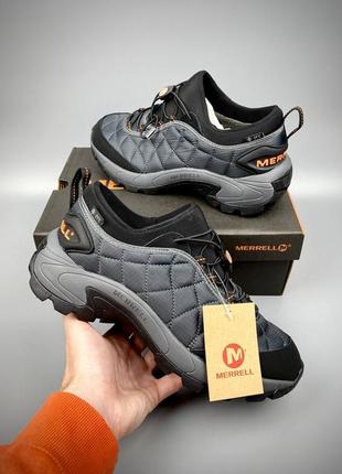 Мужские термо кроссовки merrell ice cap moc termo grey