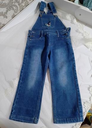 Комбінезон джинсовий для дівчинки (5-6 років)1 фото