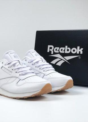 Р.41-46 кроссовки reebok classic белые