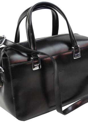 Небольшая женская кожаная сумка giorgio ferretti черная2 фото