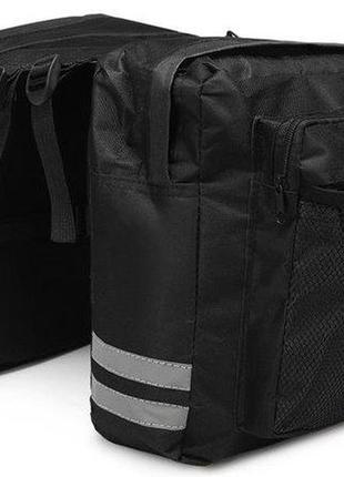 Велосипедная сумка на багажник 25l korbi черный1 фото