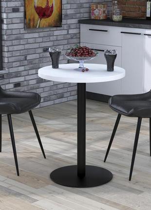 Стол обеденный круглый bs-450 loft design нимфея альба. кухонный стол лофт из металла1 фото