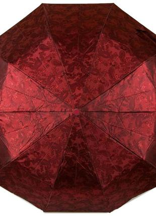 Женский зонт полуавтомат bellisimo бордовый1 фото