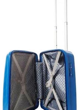 Пластикова валіза ручна поклажа enrico benetti henderson s 37 л синій5 фото