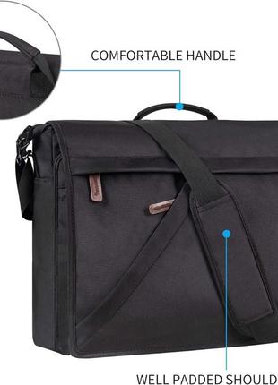 Наплічна сумка листоночка для ноутбука 15,6 дюймів kroser laptop bag4 фото