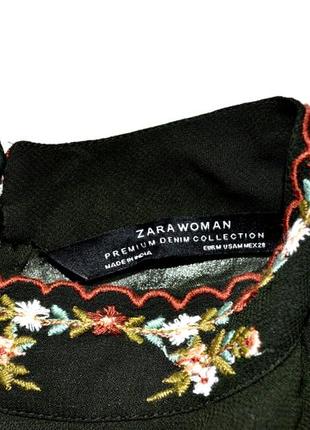 Zara   роскошная блуза,премиум коллекция,с вышивкой . м. 10.388 фото