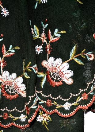 Zara   роскошная блуза,премиум коллекция,с вышивкой . м. 10.383 фото