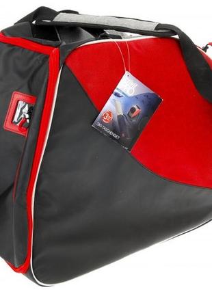Лыжная сумка для ботинок и шлема crivit pro ski-tasche серая с красным4 фото