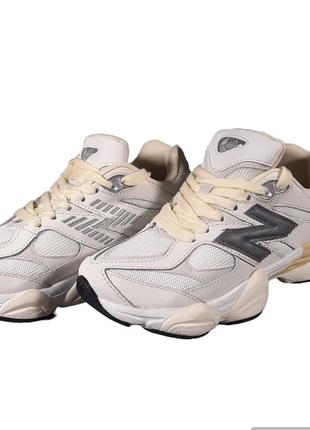 Кросівки жіночі new balance 9060 білі рефлективні демісезонні кроси нью беленс