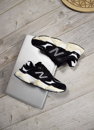 New balance 9060 black white мех3 фото