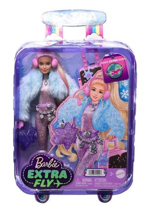 Лялька barbie "extra fly" зимова красуня